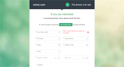 Desktop Screenshot of erons.com
